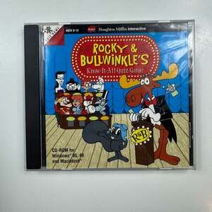 Rocky & Bullwinkle's Know-It-All Quiz Game CD-ROM Vintage PC/Mac